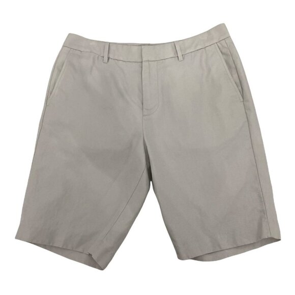 Artefact 10" Cotton Linen Blend Chino Shorts in Stone, Men's Size 32 - Picture 2 of 6